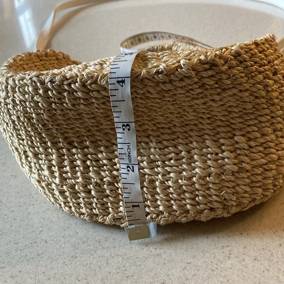 Clare V. Los Angeles Petite Straw Tan Woven NWOT Crossbody Bag - Picture 11 of 11